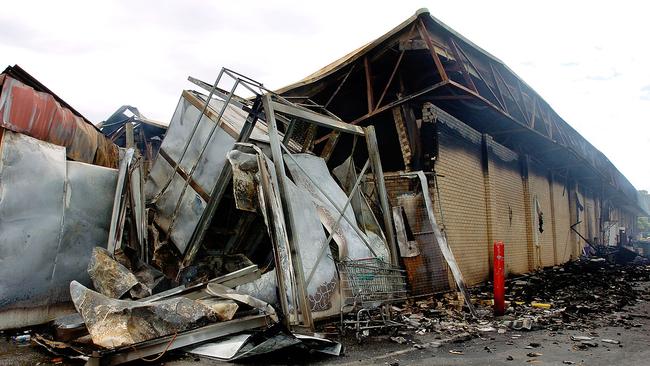 The aftermath of the fire in Sunnybank back in 2007.