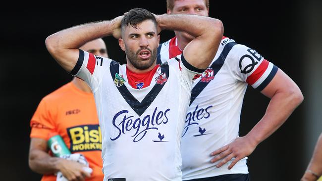 James Tedesco had a debut to forget for the Roosters. Picture: Phil Hillyard