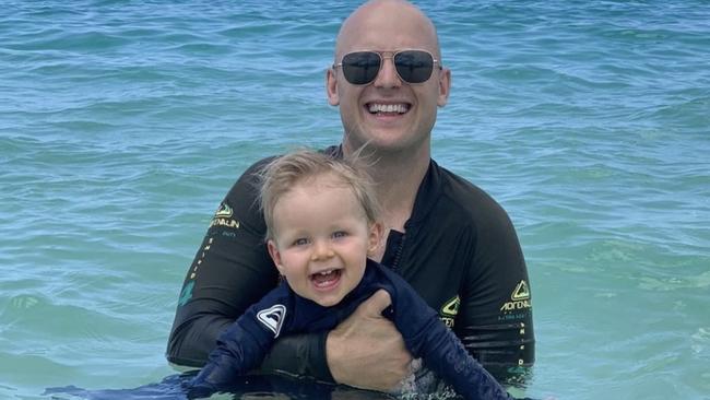 Gary Ablett with his son, Levi. Picture: Instagram