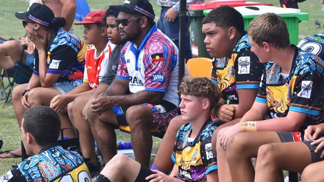 Warba Wangarunya Rugby League Carnival, under-15 boys, Black Magic versus DCYSI Barbarians, Saleyards Park, Rockhampton, January 19, 2024.
