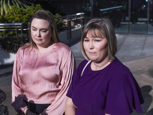 Doreen’s daughters Shayne Probert and Tabitha Bleys were horrified to hear of the extent of police failings. Picture: Nigel Hallett