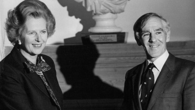 Tony Street with British Prime Minister Margaret Thatcher.