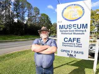 Gympie Gold Mining and Historical Museum's Frank Kopke. Picture: Troy Jegers