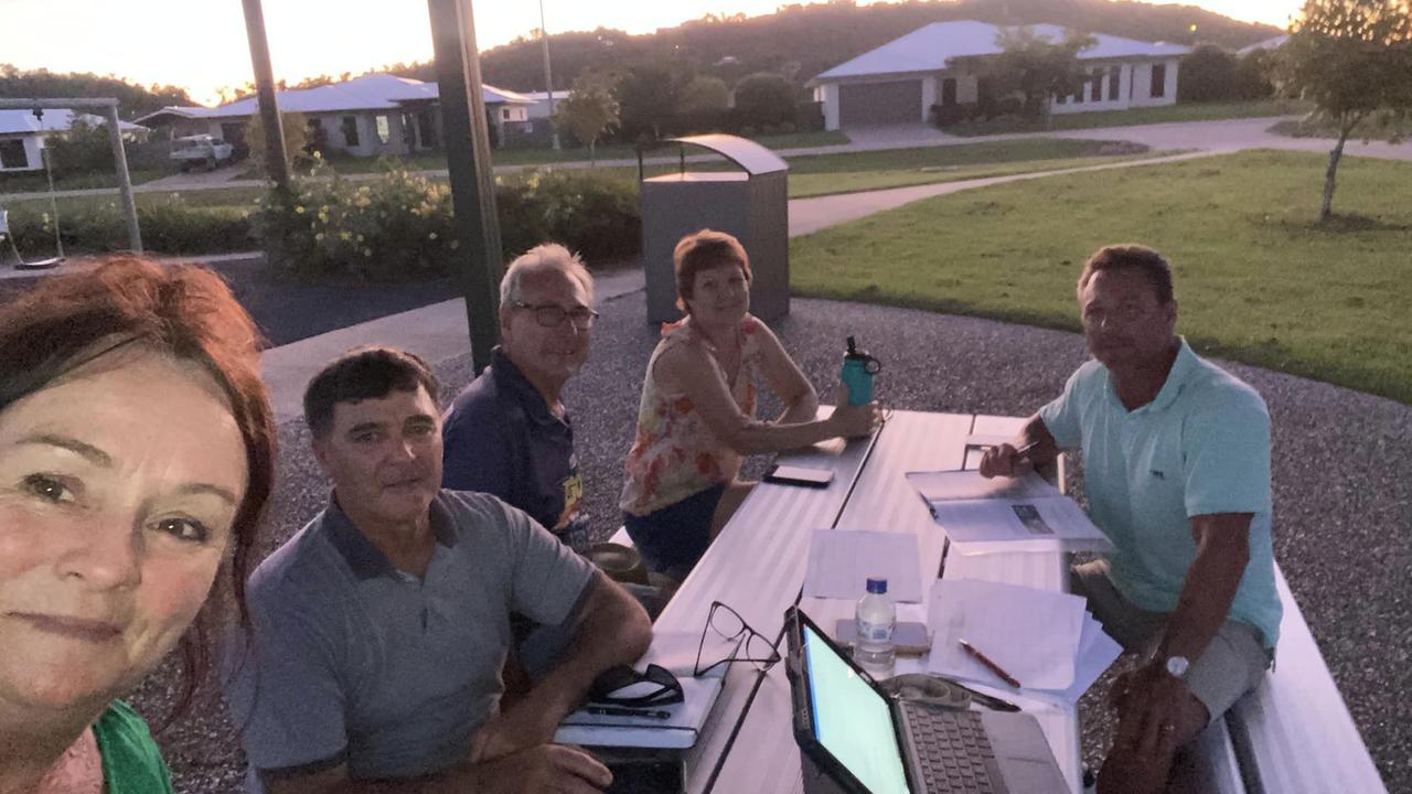 Division 1 Councillor Margie Ryder and Hinchinbrook MP Nick Dametto meet with concerned Jensen residents. Picture: Margie Ryder.