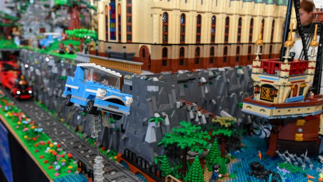 Donna Went estimates over one million Lego bricks make up her Harry Potter-themed Lego diorama.