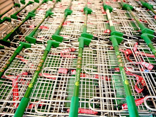 Supermarkets are facing cost pressures across their supply chains that are being passed on to consumers. Picture: NCA NewsWire / Jeremy Piper