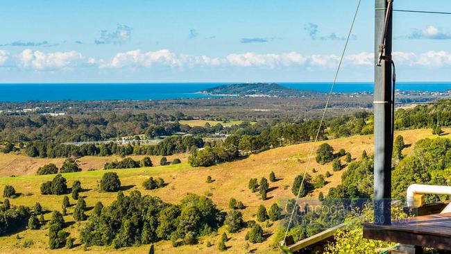 A view of Cape Byron from the property.