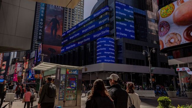 Morgan Stanley shares are up 184 per cent since James Gorman took over, compared with the 82 per cent increase in the KBW Nasdaq Bank Index. Picture: WSJ