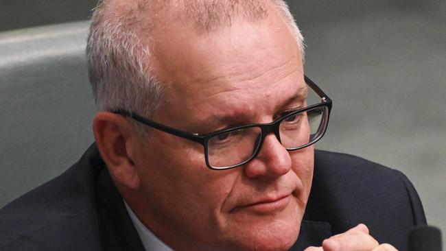 CANBERRA, AUSTRALIA - NewsWire Photos September 06, 2022: Scott Morrison MP during Question Time at Parliament House in Canberra. Picture: NCA NewsWire / Martin Ollman