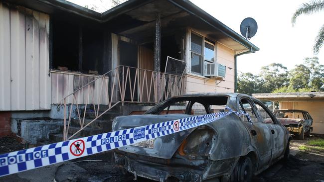 The fire occurred at 41 Leonard Street in Bomaderry. Picture: David Swift