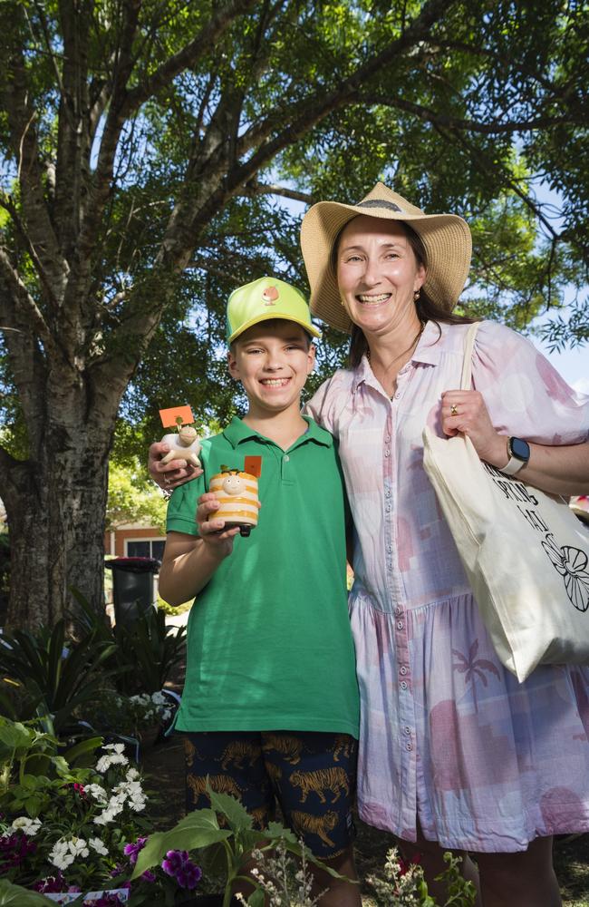 Harry and Amanda Kentish at the plant stall at Fairholme College Spring Fair, Saturday, October 21, 2023. Picture: Kevin Farmer