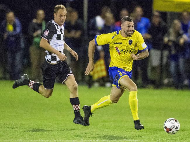 Broadbeach’s Andy Trotter (right). Picture: Jerad Williams