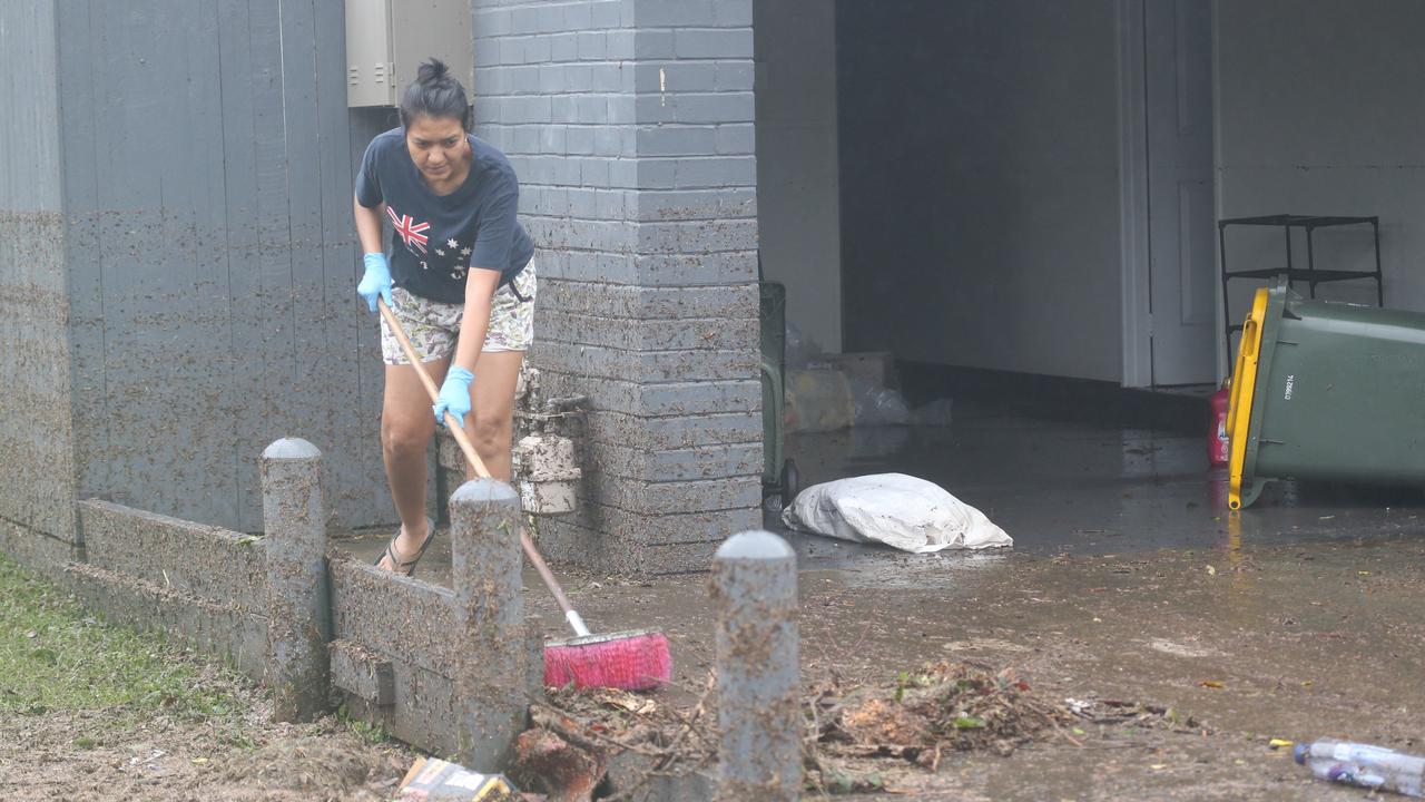 Chrissy Italia at her home in Cullen st Windsor Flooding. Pic Annette Dew