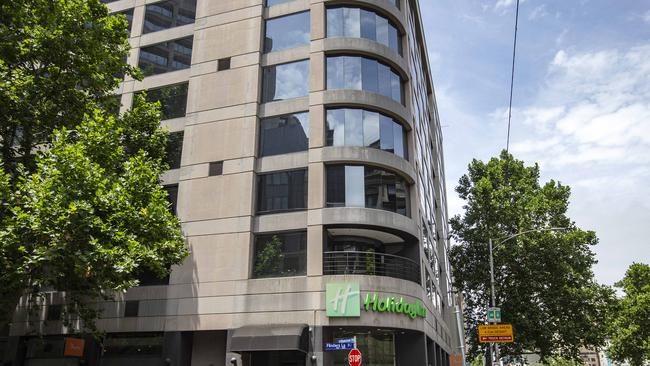 The Holiday Inn hotel in central Melbourne. Picture: Sarah Matray