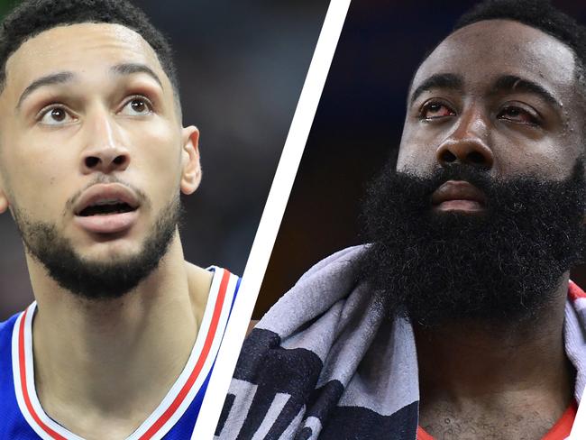 Ben Simmons and Kyrie Irving are two pivotal figures at the centre of Harden trade talks.