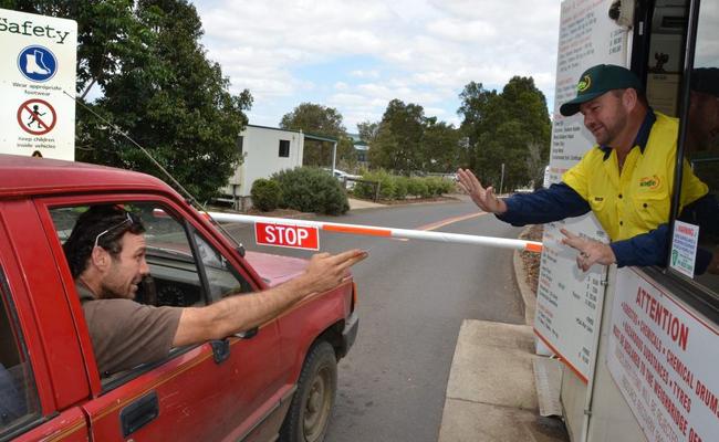 Council's Weighbridge Officer Mick Dalziell will be telling people to put their money away on Tip Free Day this Sunday, November 18.