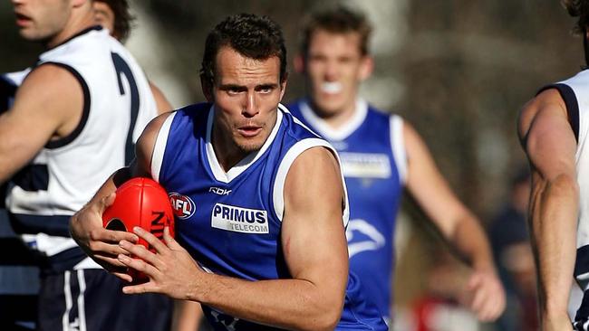 Geelong v Kangaroos (North Melbourne). Manuka Oval. Shannon Watt in action. Picture: Petch Colleen