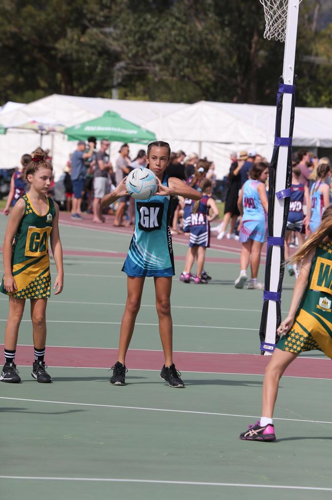 The Netball Qld Primary Schools Cup grand finals are being held at the Hinterland District Netball Association at Mudgeeraba. Picture: Mike Batterham.