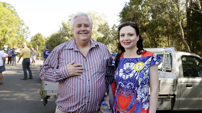 Clive and Anna Palmer at the Mt Coolum Day Care centre polling Booth in 2013. Picture: Slade Megan