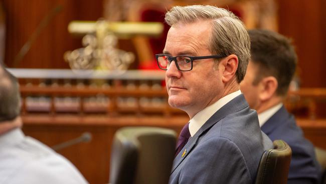 Treasurer and deputy premier, Michael Ferguson at the budget estimates in Parliament on Monday 23rd September 2024. Picture: Linda Higginson