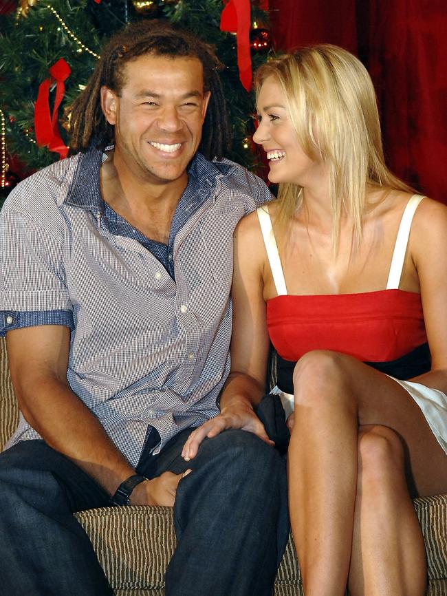 Andrew Symonds and ex Kate Johnson.