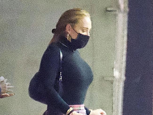 Premium Exclusive - In the UK: Web: Â£750 set fee, Â£350 per picture. Print and all other territories premium rates apply, please call for pricing. Mandatory Credit: Photo by Diggzy/Jesal/Shutterstock (12391670d) Premium Exclusive - Adele and Boyfriend Rich Paul were spotted enjoying a romantic dinner date in Downtown LA, as they visited New American restaurant 'Otium'. Adele confidently showcased her weight loss, in a tartan mini skirt, stockings and knee high boots with a tight fitting black top. A more casual, Paul wore a velour hoodie and jeans as the two were seen exiting through the kitchen door of the upscale restaurant. Adele strutted down the sidewalk with Paul following closely behind as the pair grow closer and closer and their new romance blossoms Premium Exclusive - Adele and Boyfriend Rich Paul leave a Romantic Dinner Date together in Downtown Los Angeles, California, USA - 30 Aug 2021  Picture: Diggzy/Jesal/Shutterstock