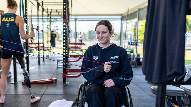 Isabella Vincent in Cairns at a swimming camp before leaving for Japan. Pic: Supplied