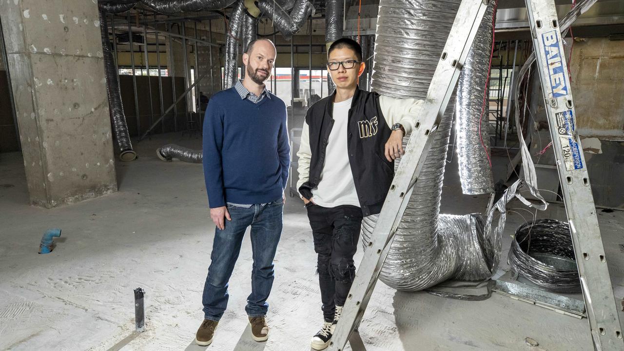 Chef Andrew Birse and owner Jacky Cao at Juju Dining in Sunnybank, which is due to open in August. Picture: Richard Walker