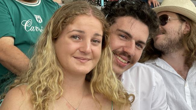 Chloe Edwards and Liam McBreen at the Gympie races on Saturday November 25, 2023.