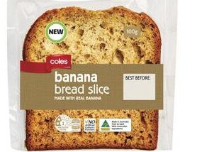 Coles Banana Bread single slice