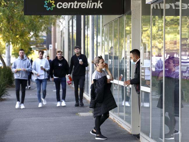 The number of Victorians collecting unemployment benefits has ballooned by one-third since the start of Covid.