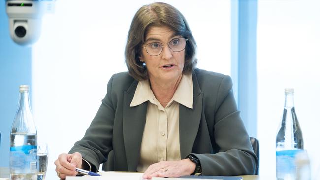 RBA governor Michele Bullock at its board meeting on Tuesday. Picture: Oscar Colman/NewsWire