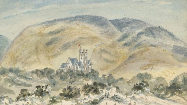 Alexander Hay's residence Mount Breckan at Victor Harbor, circa 1895.