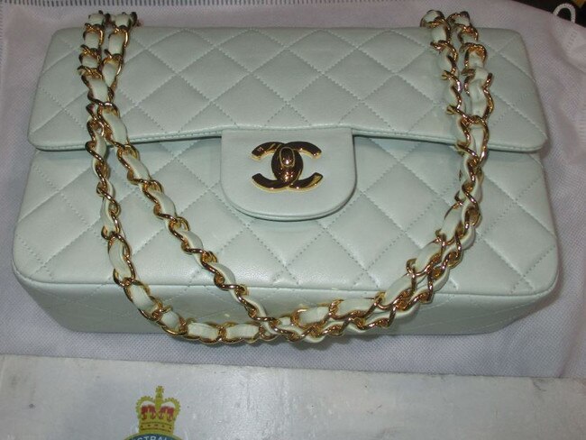 A Chanel handbag purchased from the proceeds of crime. Picture: Australian Border Force