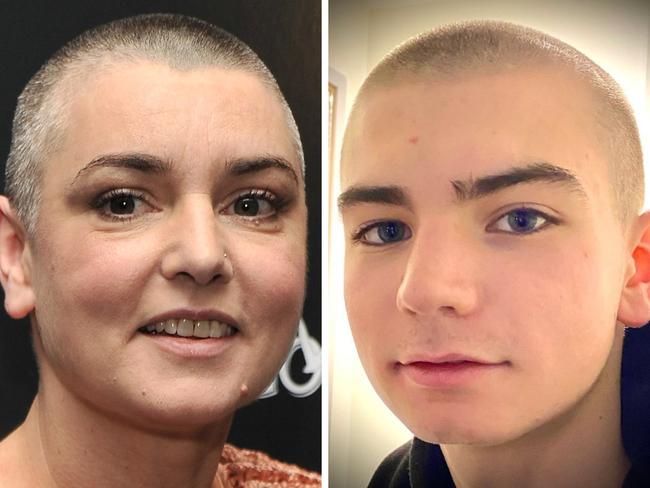 Sinead O'Connor and her son.