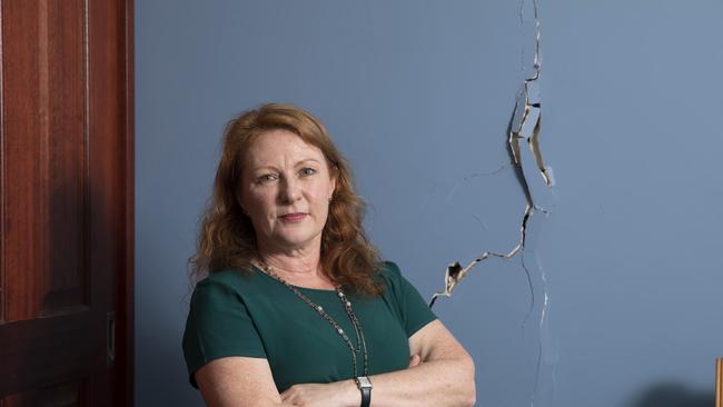 Stephanie Dennett’s damage claim was rejected despite severe cracking in her North Strathfield home. Picture: AAP Image/Quentin Jones