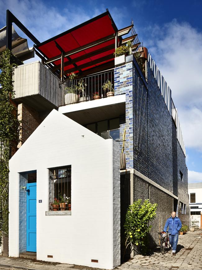 Blue Brick House pays homage to South Melbourne’s history. Picture: Foxtel