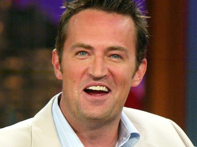 BURBANK, CA - APRIL 8:  Actor Matthew Perry appears on "The Tonight Show with Jay Leno" at the NBC Studios on April 8, 2004 in Burbank, California. (Photo by Kevin Winter/Getty Images)