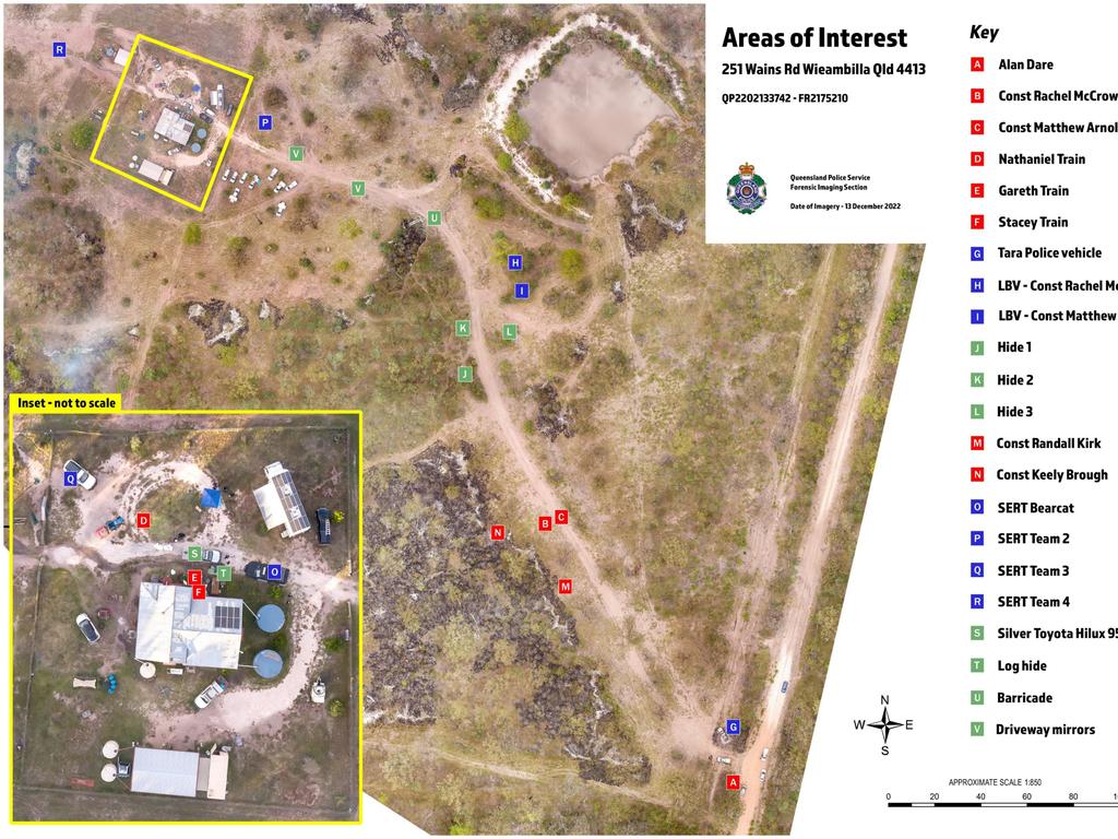 A Queensland Police Service Areas of Interest map.