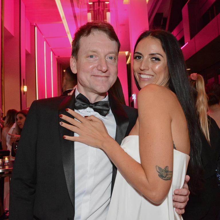 David Strickland and Bianca Cooley at the grand opening of The Langham Gold Coast, Surfers Paradise. Pic: Regina King