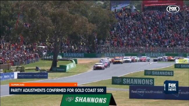 Parity adjustments confirmed for Gold Coast 500