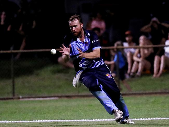 Barrier Reef Big Bash Game 1: Badgers v Hurricanes at Griffiths Park. Hurricanes' Mark Ellis. Picture: Stewart McLean
