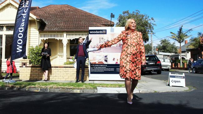 Auction clearance rates in Sydney and Melbourne last weekend were about 75-80 per cent Picture: Aaron Francis