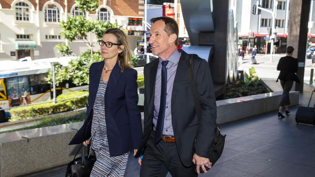 Anglo American metallurgical coal CEO Tyler Mitchelson arrives at the Brisbane Magistrates Court to give evidence to Queensland's coal mining board of inquiry. Photo: Glenn Hunt / The Australian