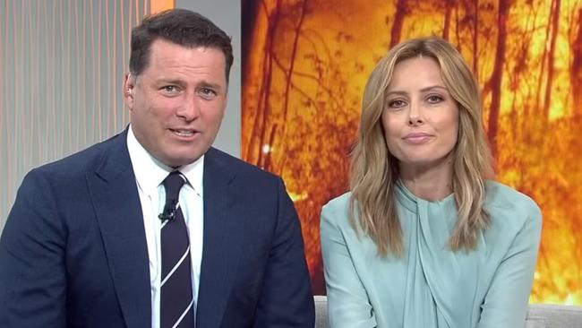 Karl Stefanovic and Allison Langdon on Today. Picture: Supplied