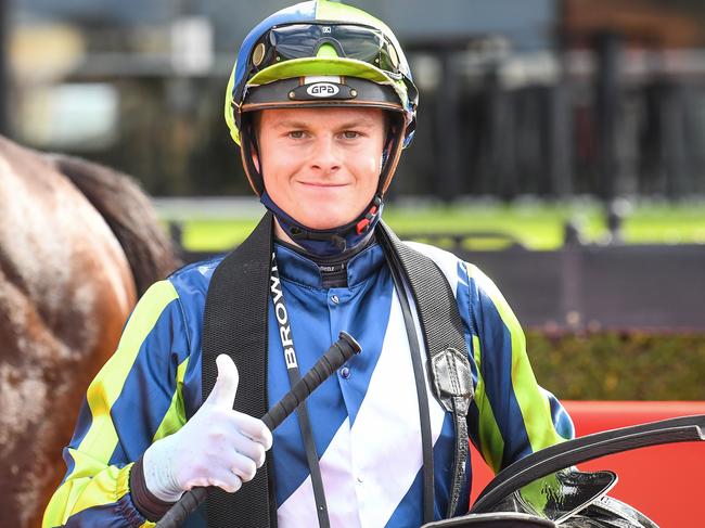 Jockey Ethan Brown is desperate to repay the faith of the trainers that stuck by him during his high-profile suspension for breaching Covid rules in August. Picture : Racing Photos via Getty Images.