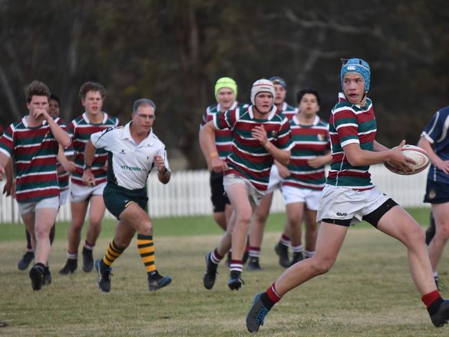 Lachlan Woods leading the pack (Photo: Scots PGS)