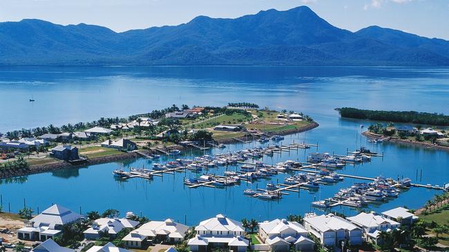 Port Hinchinbrook before its destruction by Cyclone Yasi in 2011.