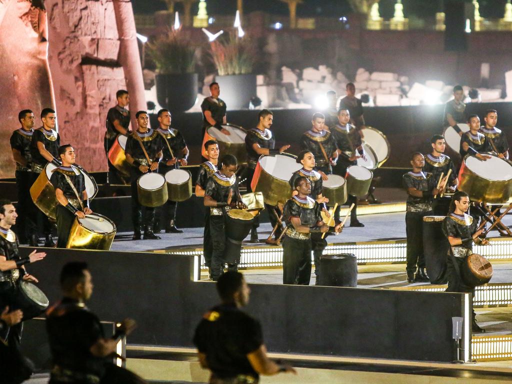 The grand ceremony kicked off after nightfall on Thursday. Picture: Islam Safwat/Getty Images