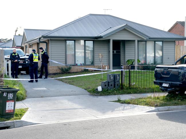 The home in Broadmeadows where four people were found dead. Picture: Andrew Henshaw